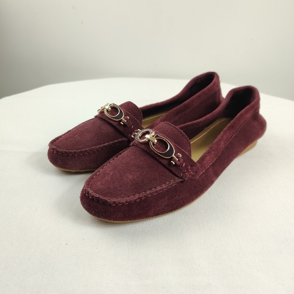 coach signature buckle loafer
